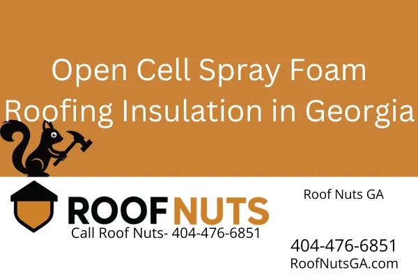Open Cell Spray Foam Roofing Insulation in Georgia