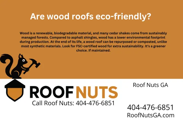 Learn why wood roofing—especially cedar shakes—can be an eco-friendly option for Georgia homes. Discover benefits, drawbacks, and how to make the greenest choice.