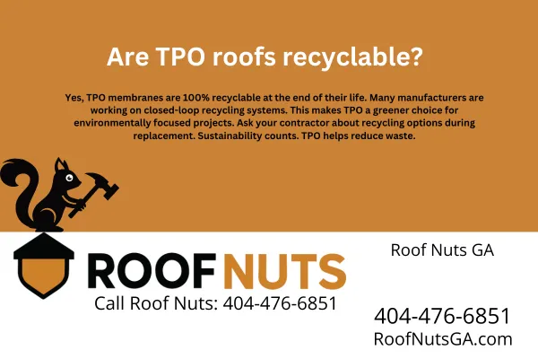 Are TPO roofs recyclable?