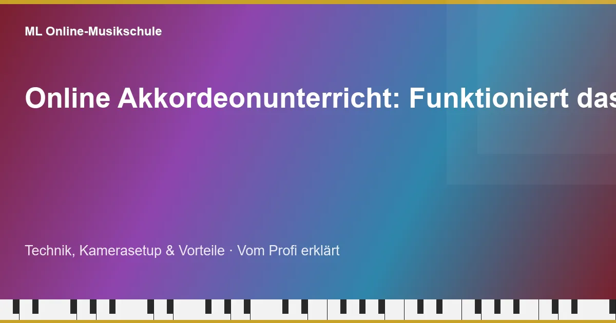 Was kostet Akkordeonunterricht? Preise und Vergleich