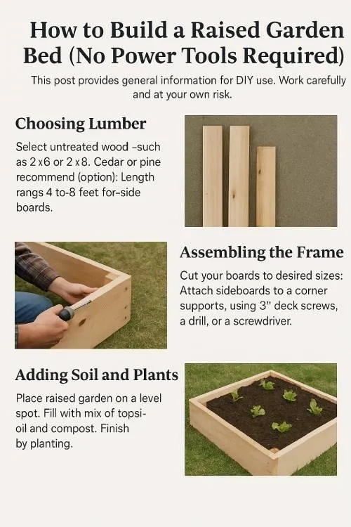 How to Build a Raised Garden Bed (No Power Tools Required)