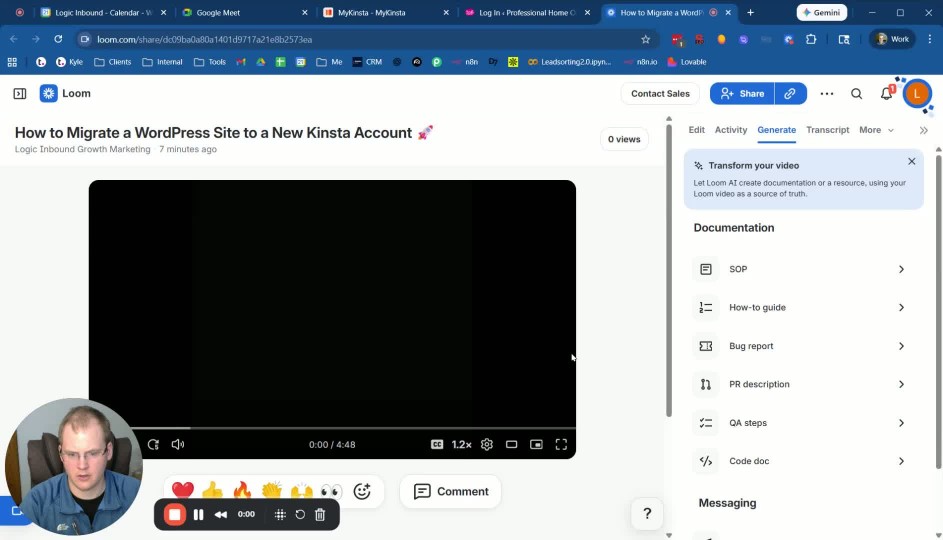 Creating SOP Video Transcripts With Loom