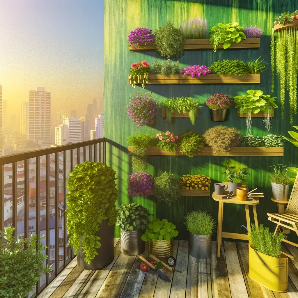 Maximizing limited space with vertical gardening techniques.
