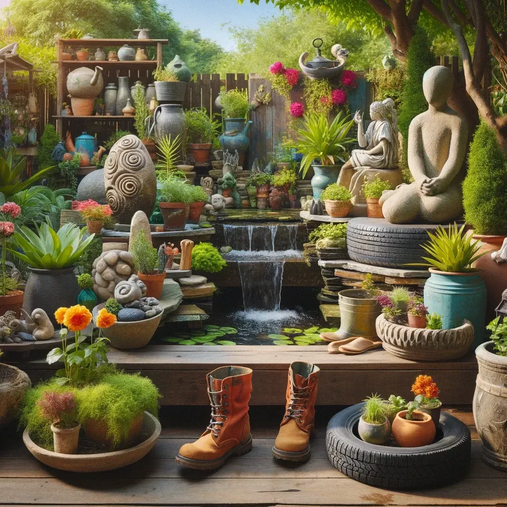 Creative DIY projects for adding art to Dublin gardens.
