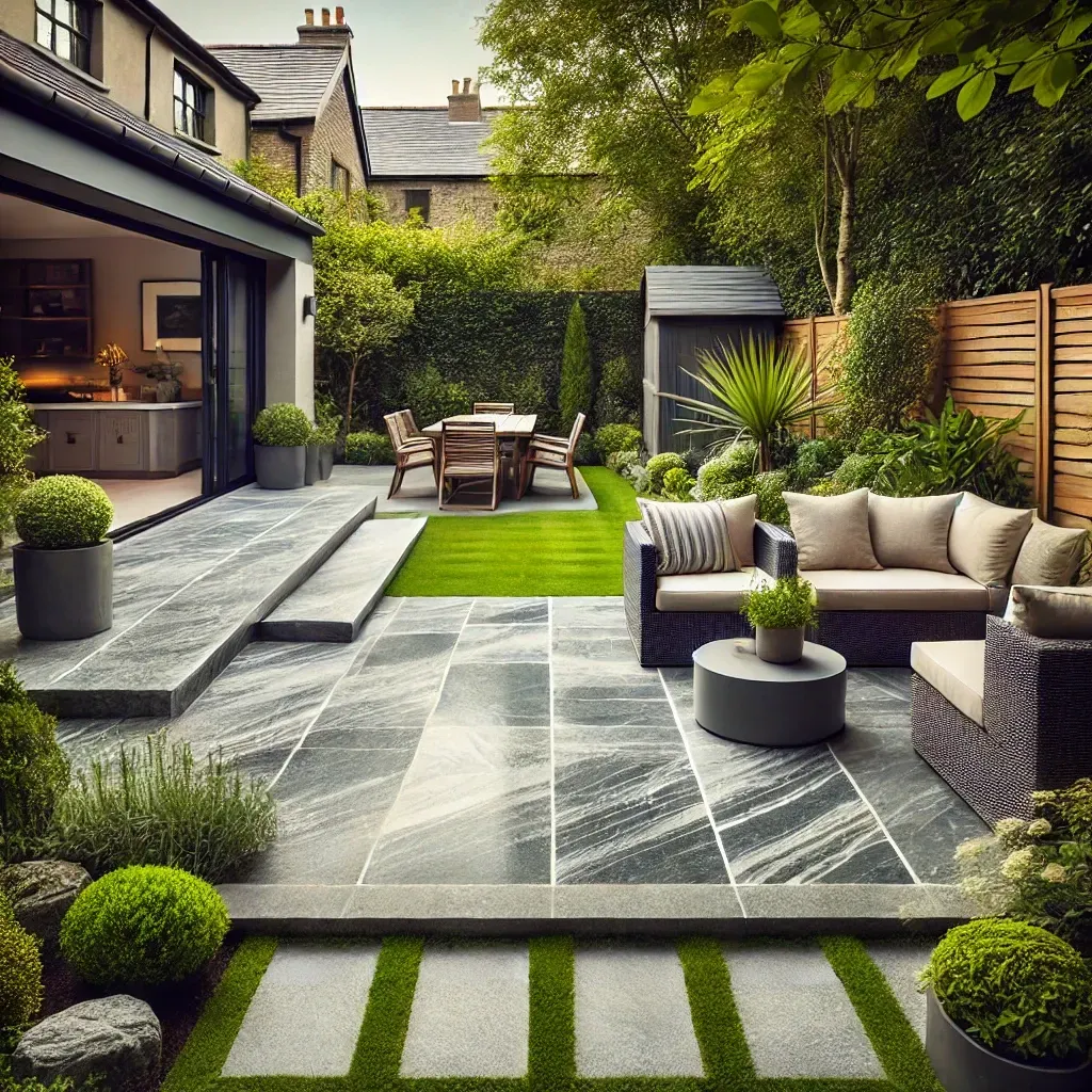 An illustration of Dublin patios by Peninsula Stone