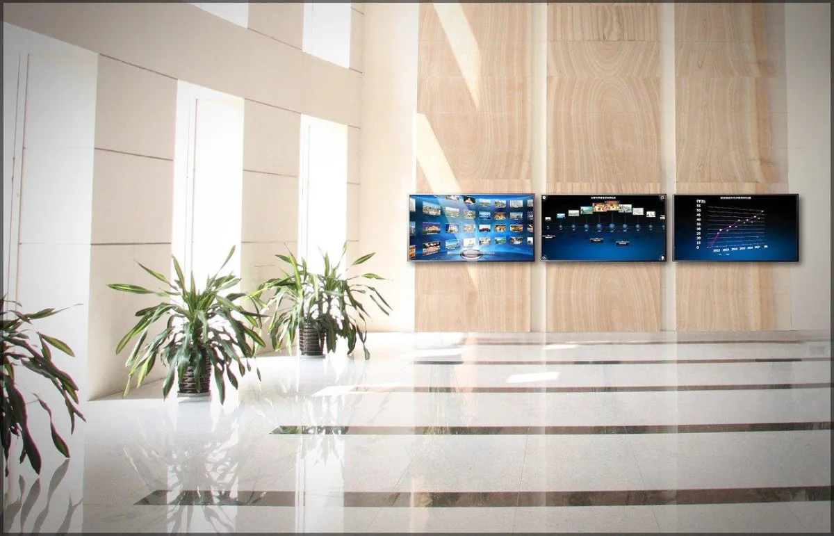 Inside of a office building