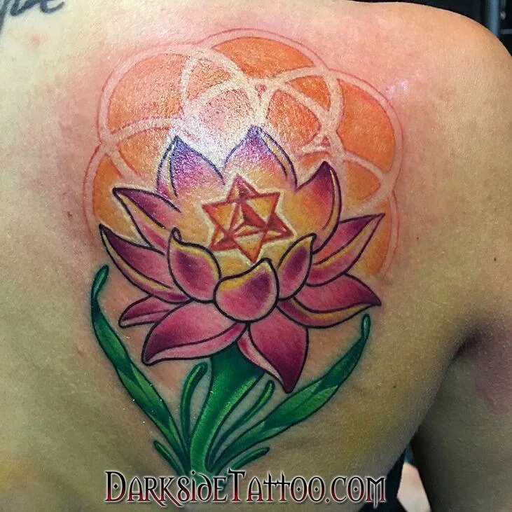 Color Lotus Tattoo