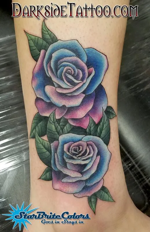 Color Roses Coverup Tattoo