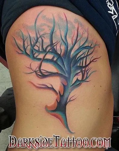 Color Tree Tattoo