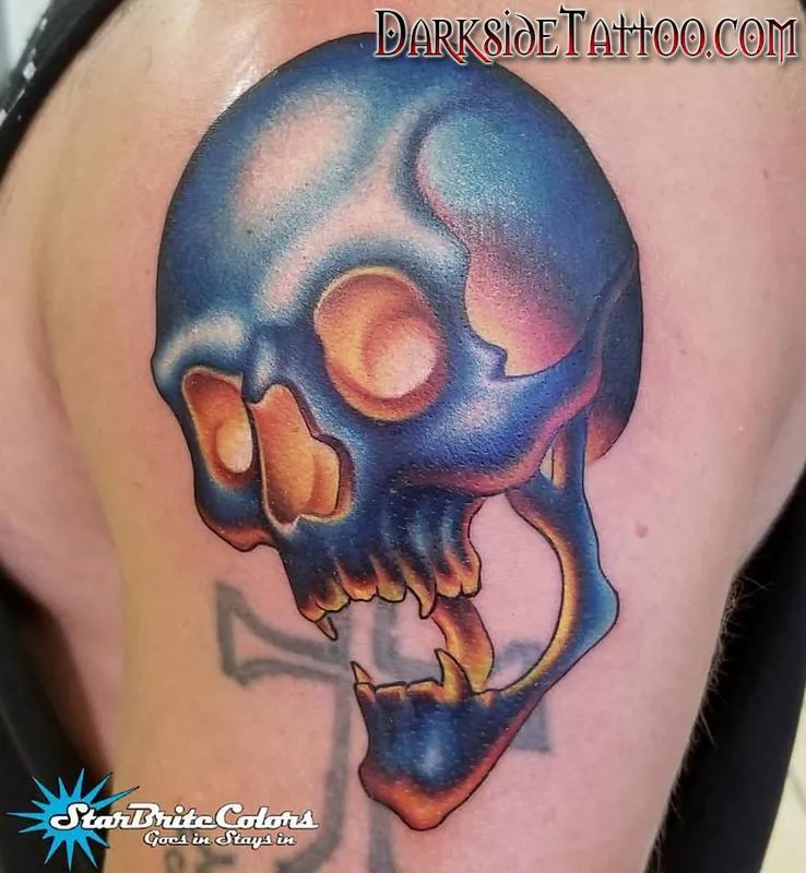 Color Skull Tattoo