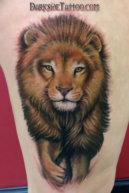 Color Lion Tattoo
