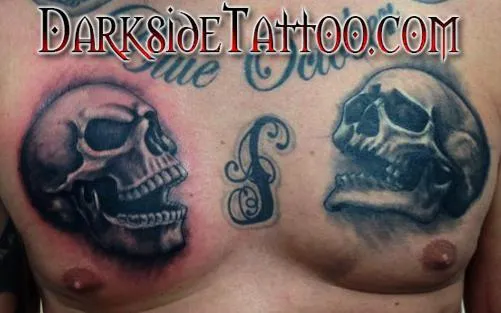 Black and Gray Skulls