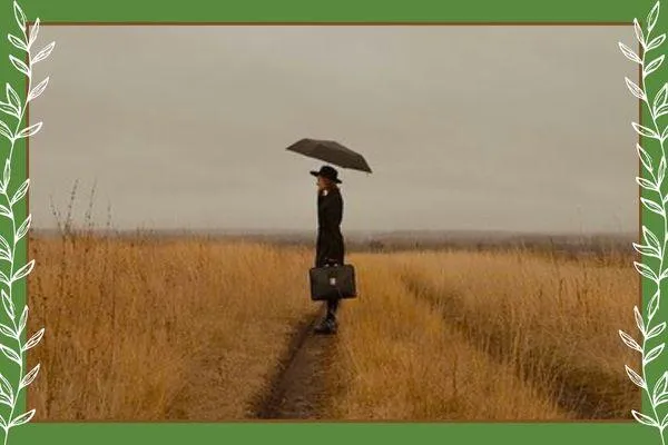 Person in gloomy setting