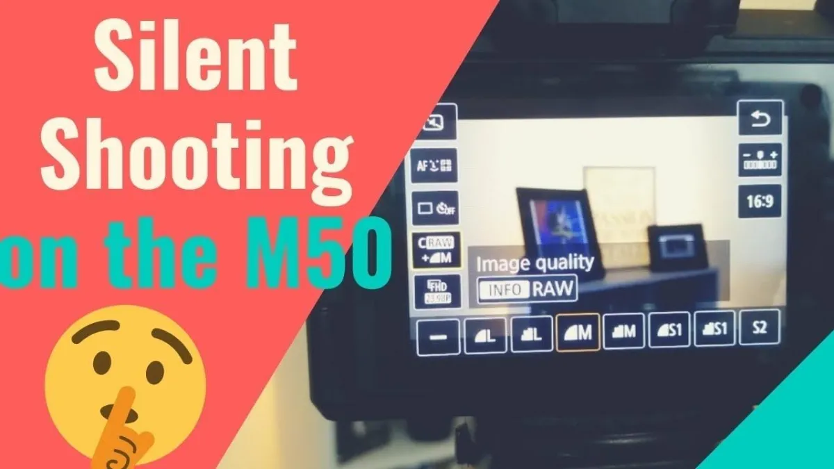 How to Use Silent Shooting Mode on Canon M50 [Silent Shutter Mode]