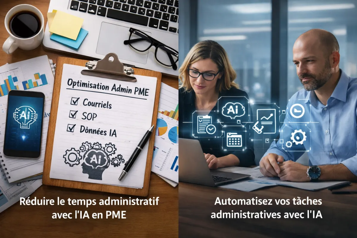 7 étapes pour réduire le temps administratif avec l’IA pour PME (diagnostic inclus)