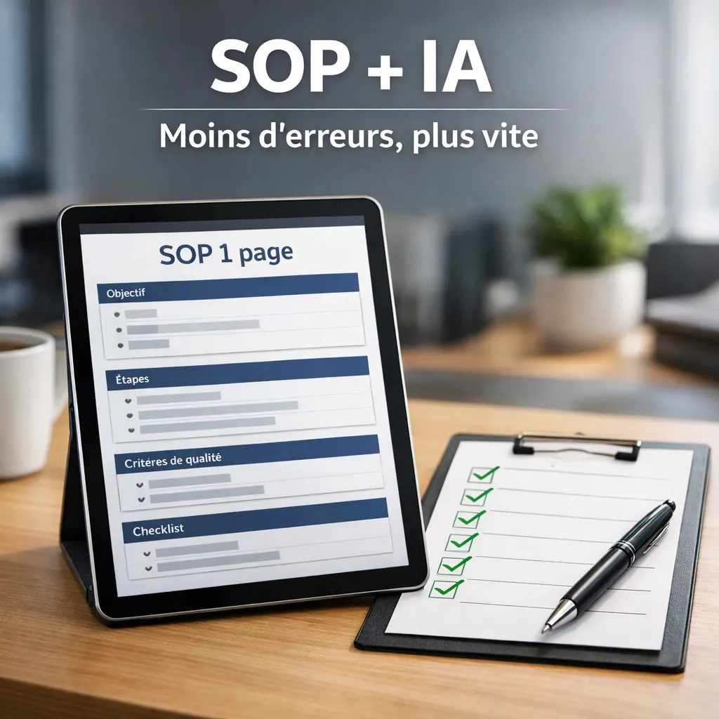 7 étapes pour documenter vos SOP et réduire les erreurs avec l’IA (PME)