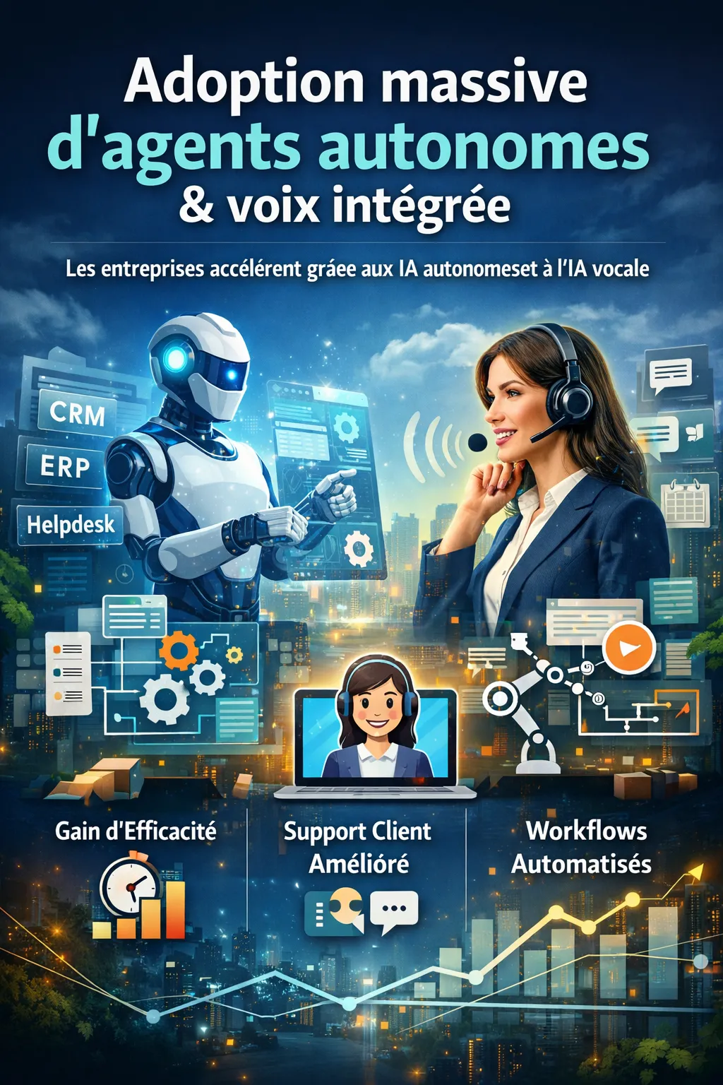 Adoption massive des agents autonomes & Voice AI : du pilote à la production