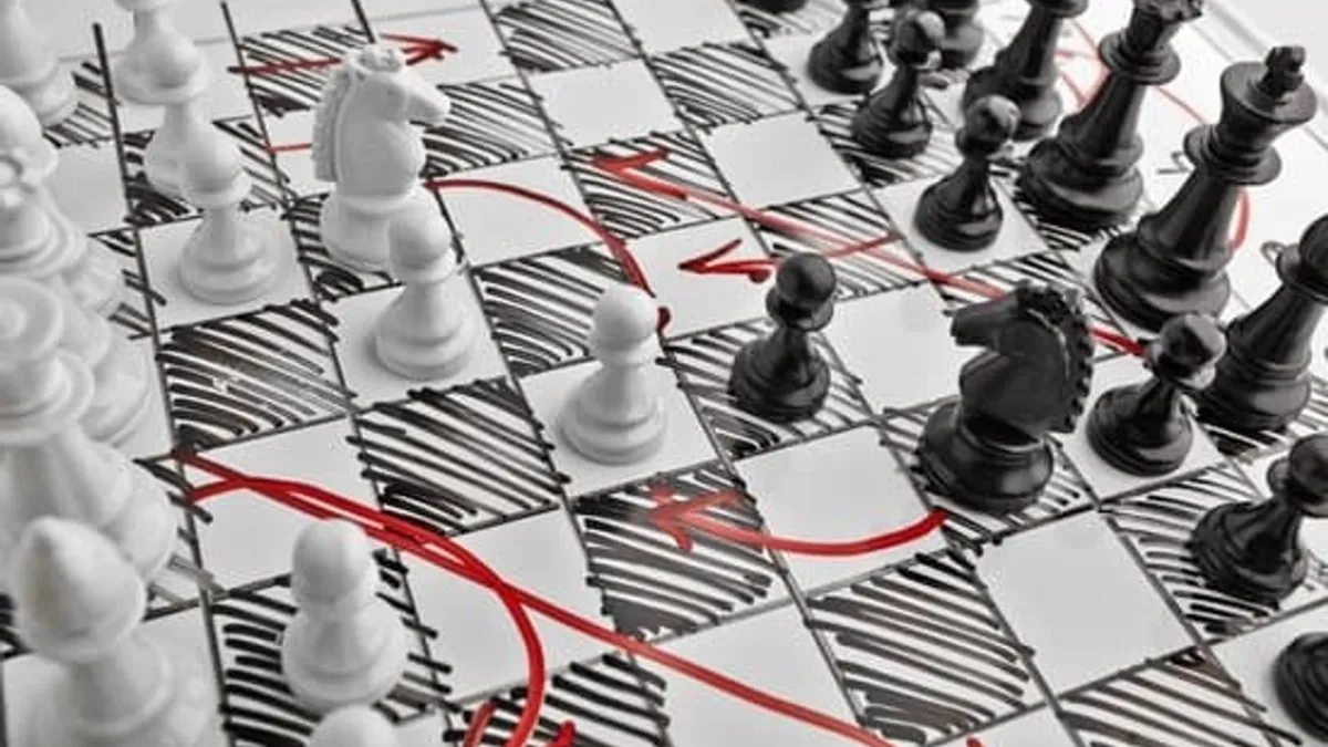 chessboard and pieces