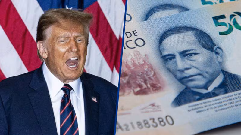 Peso mexicano retrocede ante posible retorno de Trump y declaraciones de la Fed