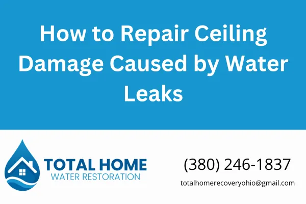 Dealing with ceiling water damage in Grove City? Learn how to safely repair water-stained ceilings, prevent mold, and know when to call a pro. Advice from Tyler at Total Home Water Restoration.