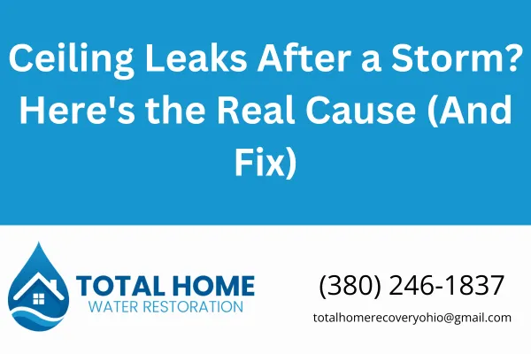 Got water spots or dripping from your ceiling after a heavy storm? Learn the real cause of ceiling leaks from storm damage and how to get it fixed the right way—fast.