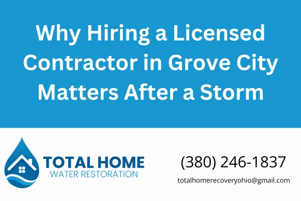 Hiring a licensed storm damage contractor in Grove City isn’t just smart—it’s essential. Learn how it protects your home, your wallet, and your peace of mind after a storm.