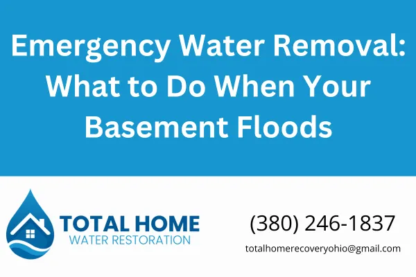 Discover practical steps for emergency water removal after a basement flood. Learn how to stay safe, stop the damage, and get expert help fast in Grove City and Columbus, Ohio.
