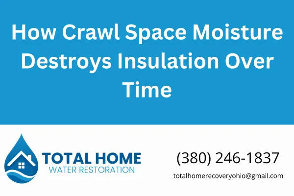 Learn how moisture in your crawl space leads to insulation damage, higher energy bills, and potential mold issues. Total Home Water Restoration explains what to watch for—and how to fix it.