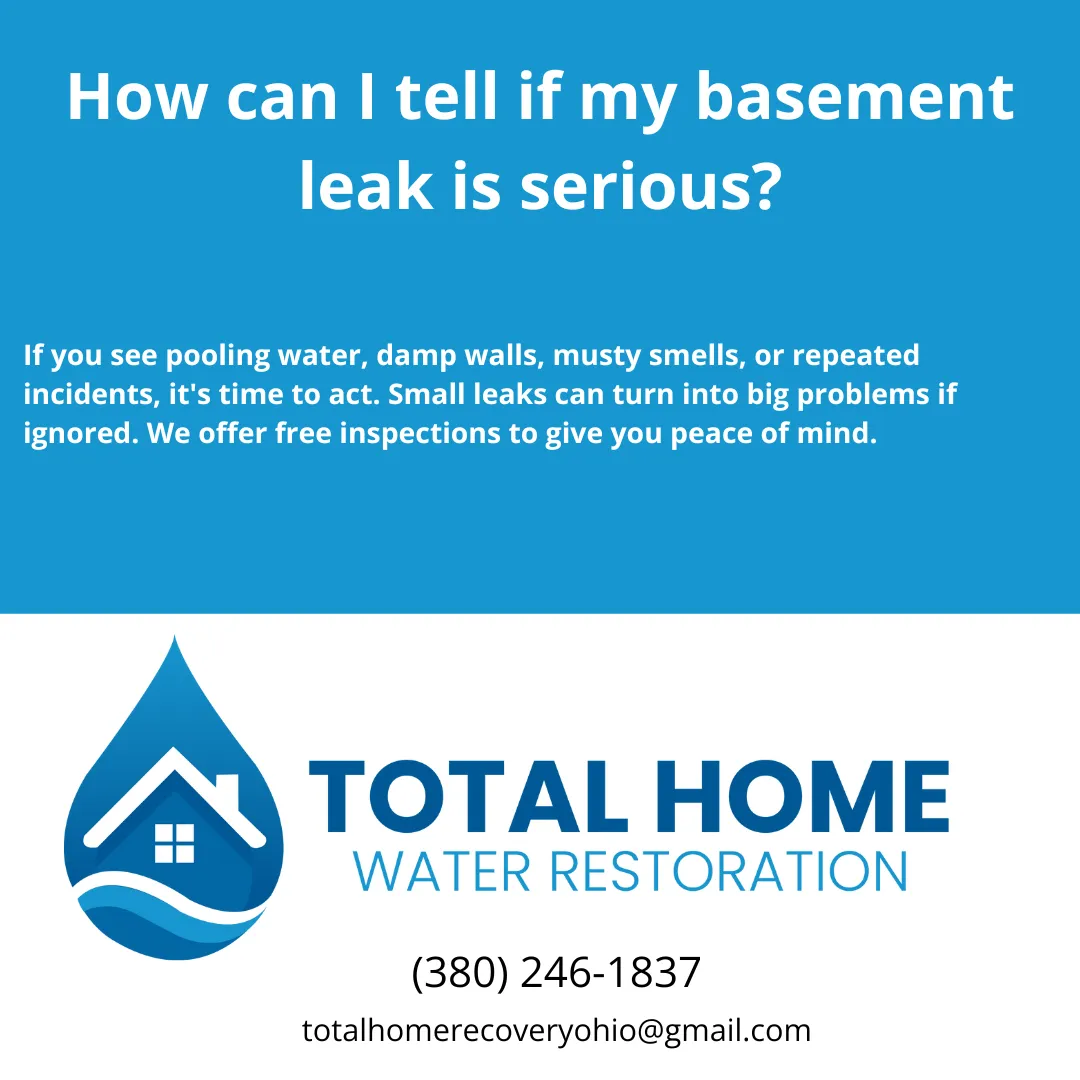 How can I tell if my basement leak is serious?