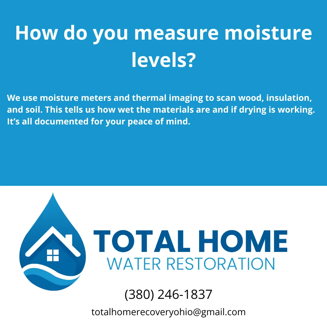 Learn how Total Home Water Restoration uses moisture meters and thermal imaging to assess crawl space water damage and track drying progress.