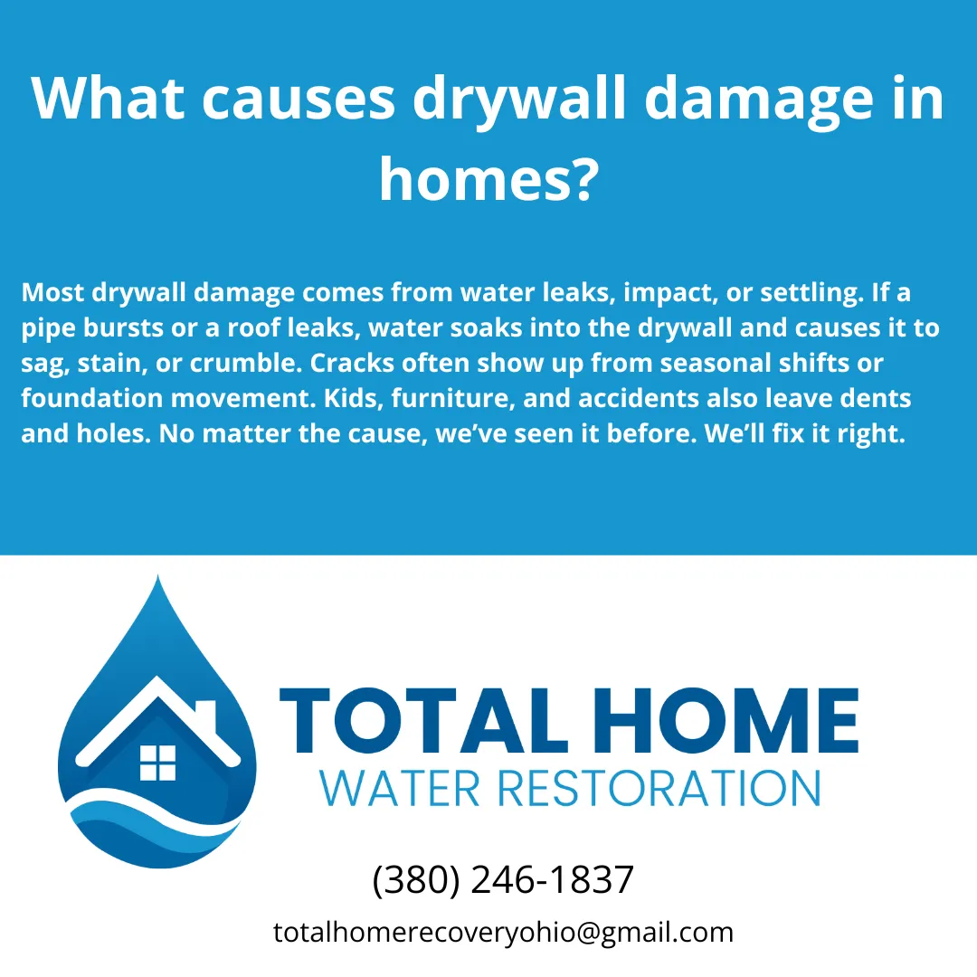 What causes drywall damage in homes?