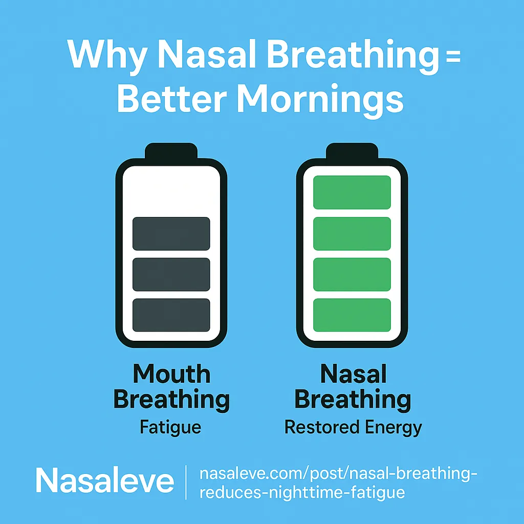 How Nasal Breathing Reduces Nighttime Fatigue