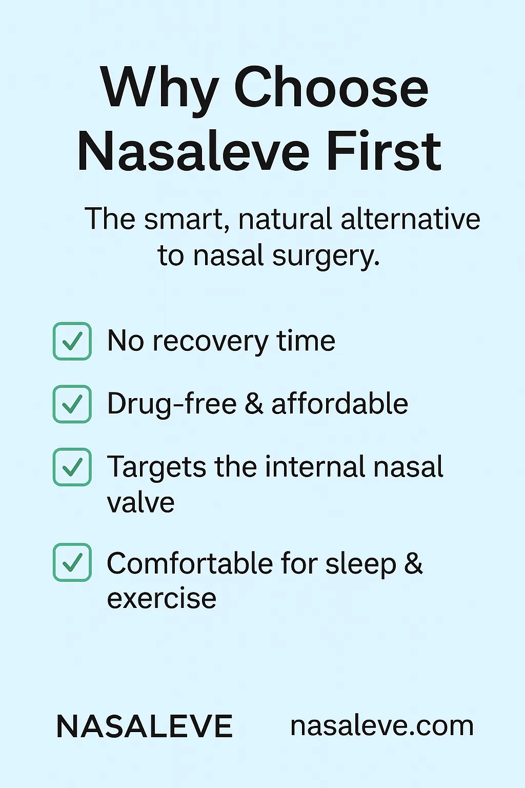 Nasaleve vs. Surgery: A Non-Invasive Alternative