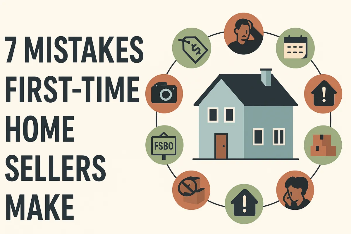 7 Mistakes First Time Sellers Make Graphic