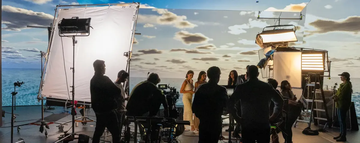 virtual production set