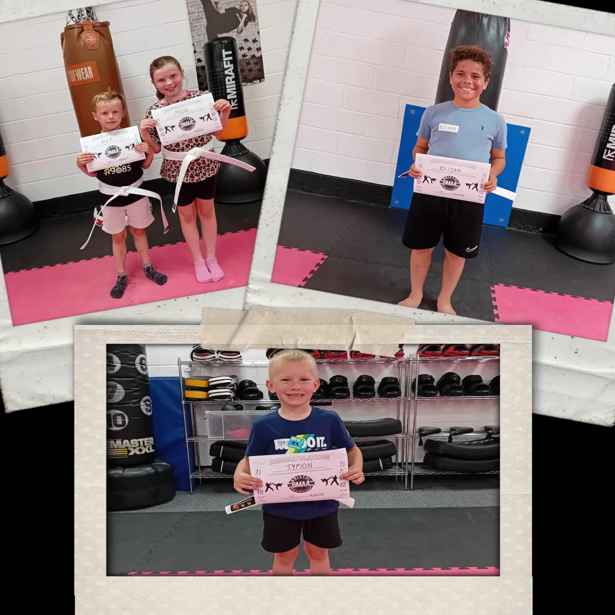 A HUGE high-five to all our brand-new white belts! 