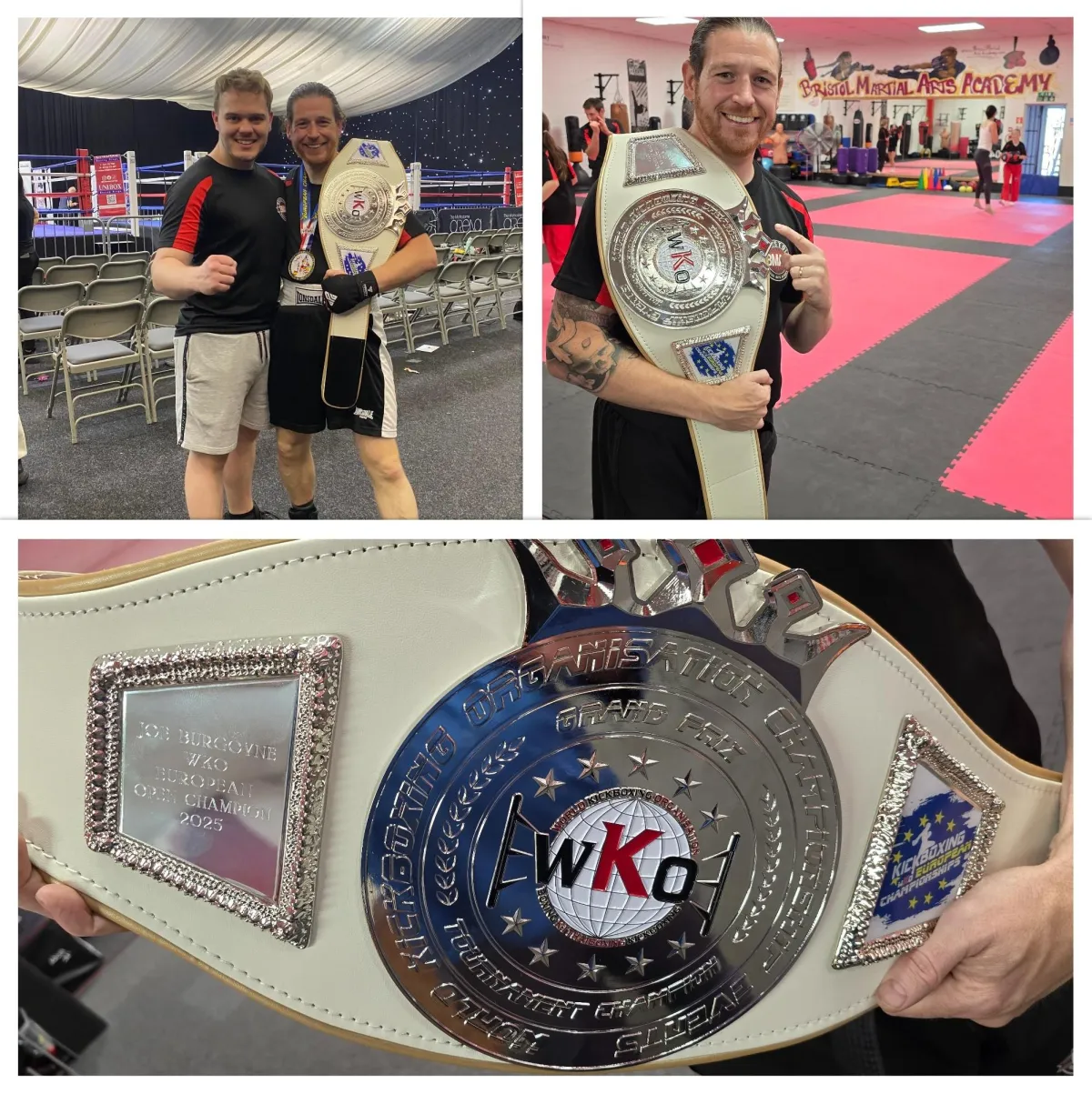 Academy coach, Sensei Joe brought his European Championship belt into the Academy to show everyone. 🏆