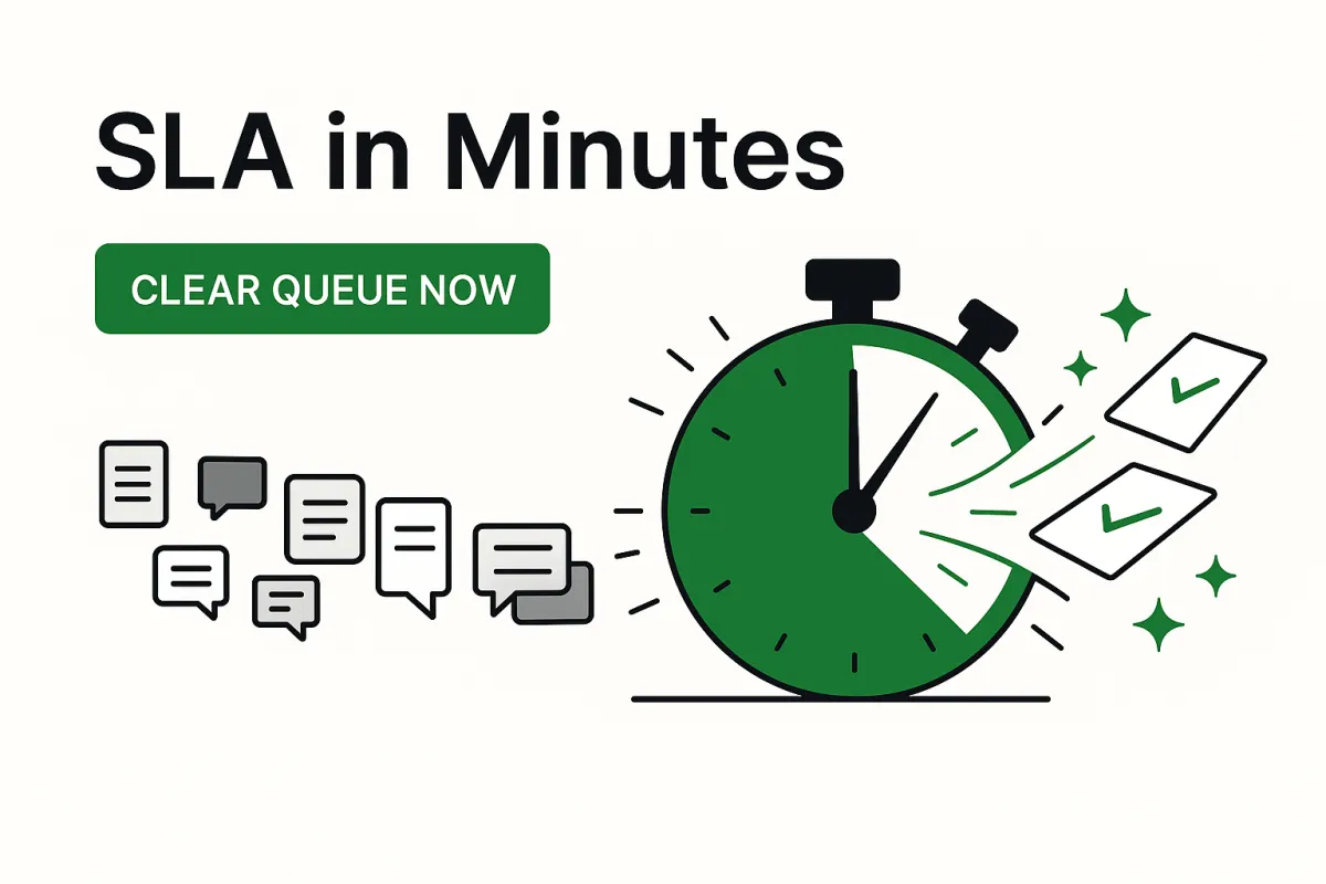 SLA in Minutes: AI Exceptions Desk That Clears Queues Fast