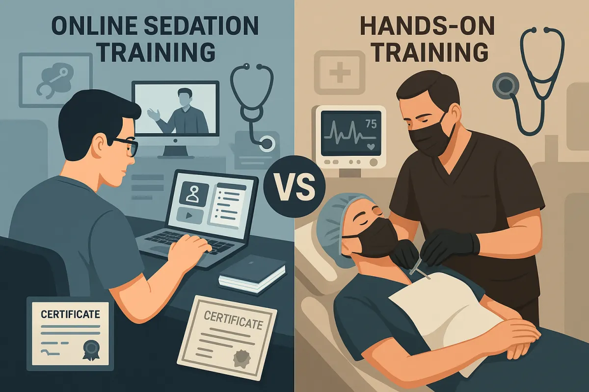 Hands-On vs. Online Sedation Training: What Works Best for Dentists?