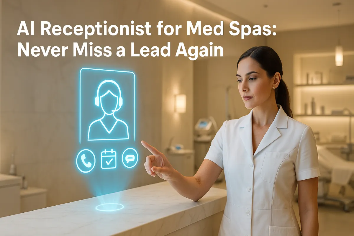 AI Receptionist for Med Spas: Never Miss a Lead Again
