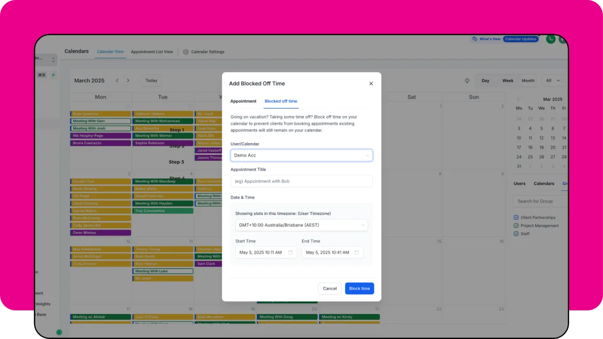 Automate Client Bookings with Lead Monsta Calendars