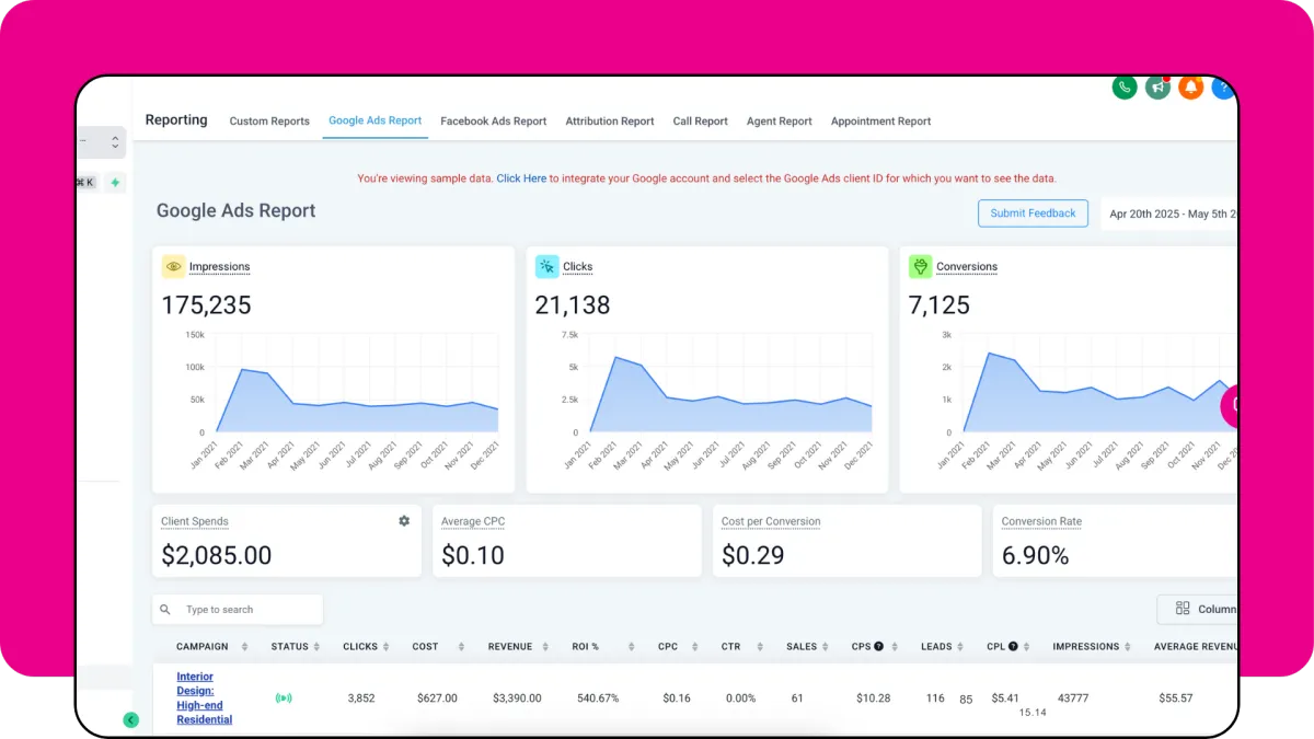 Easily Track Your Marketing ROI with Lead Monsta Reports