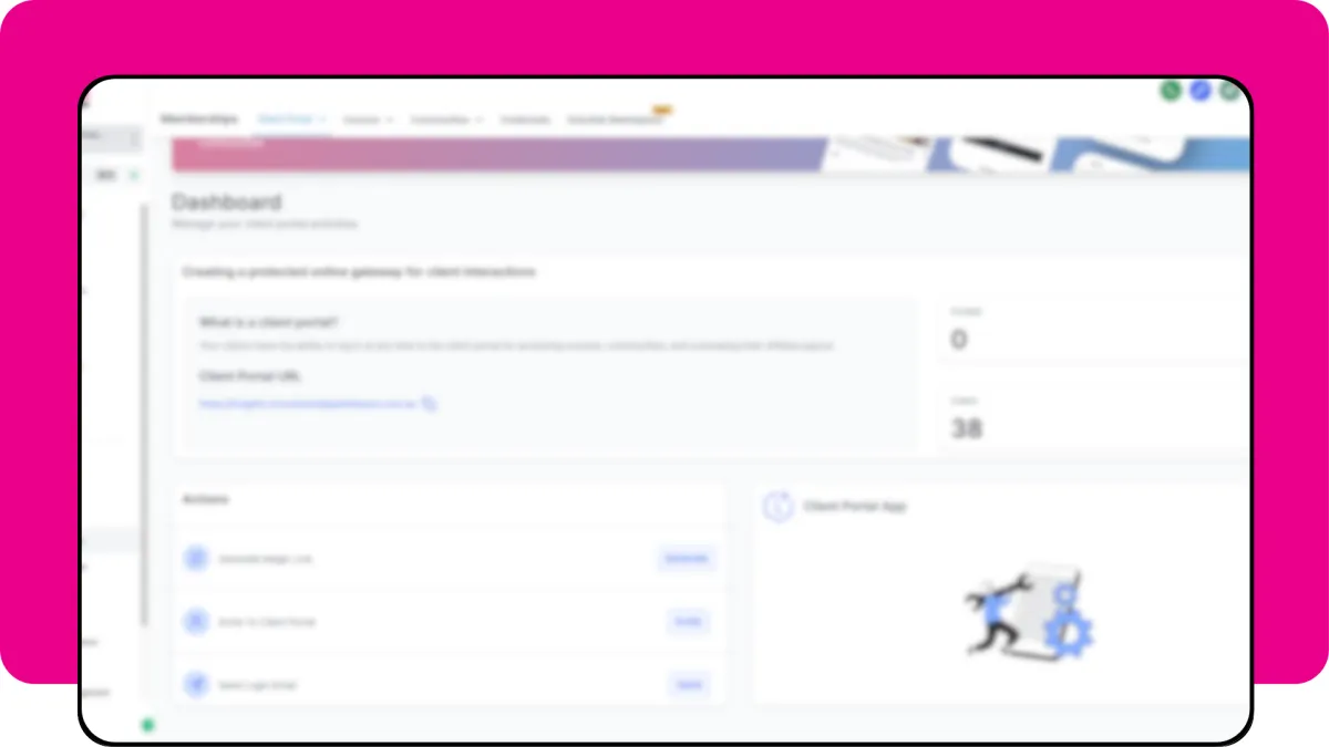 Screenshot of the lead monsta memberships hub