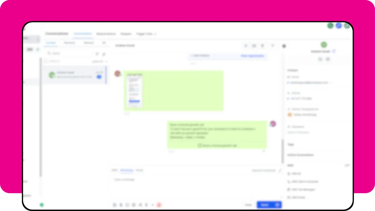 Screenshot of lead monsta conversations hub