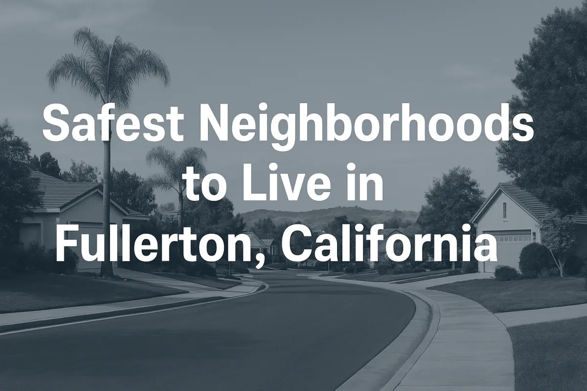 Safest neighborhoods to live in fullerton California