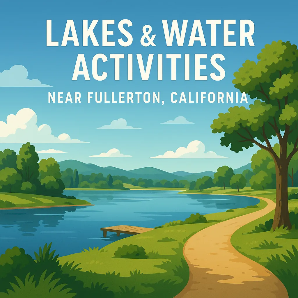 Lakes and Water Activities Around fullerton California