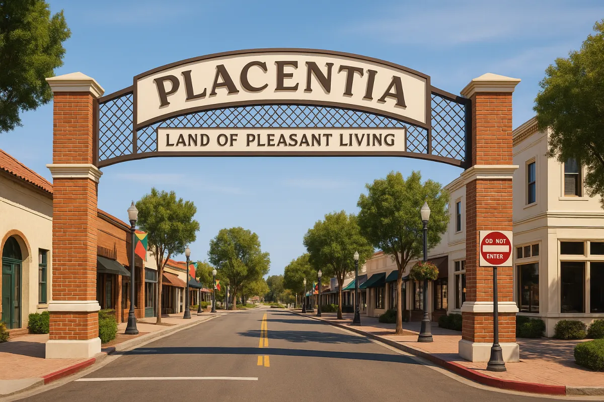 Points of interest in placentia California