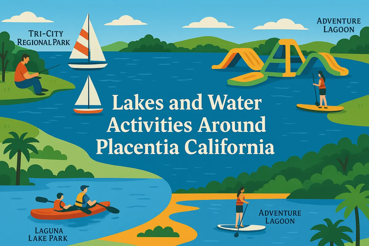 Lakes and Water Activities Around placentia California