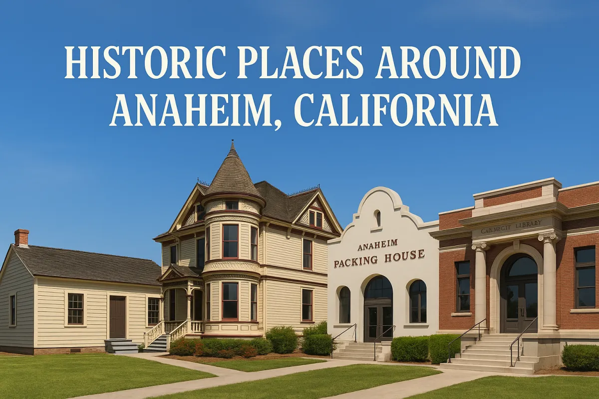 Historic places around anaheim California