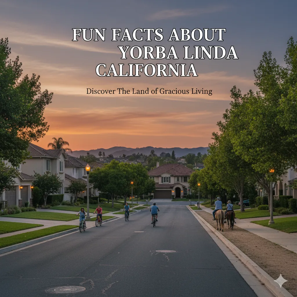 Fun facts about yorba linda California